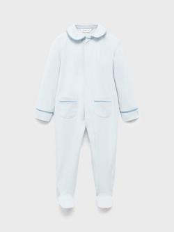 Mango Baby Long Sleeve Bodysuit, Light Pastel Blue, Light Pastel Blue