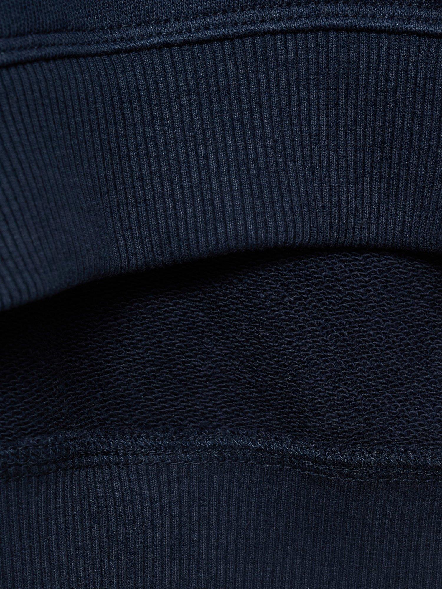 Product image 5 of 6, which shows Mango Kids' Cotton Epic Zip Funnel Neck Sweatshirt, Navy, 11-12 years