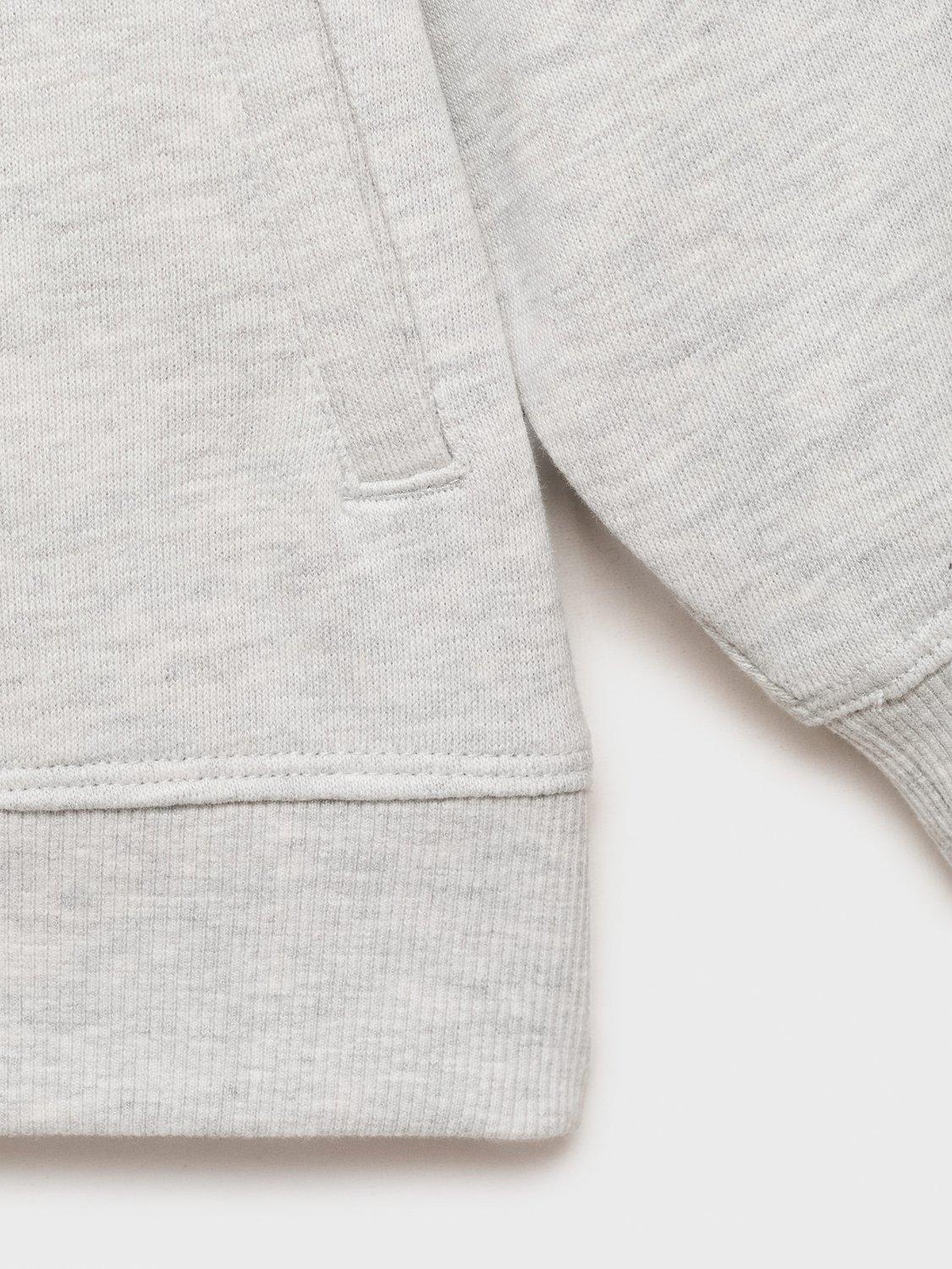 Product image 3 of 4, which shows Mango Kids' Sonic the Hedgehog Cotton Sweatshirt, Medium Grey, 7-8 years