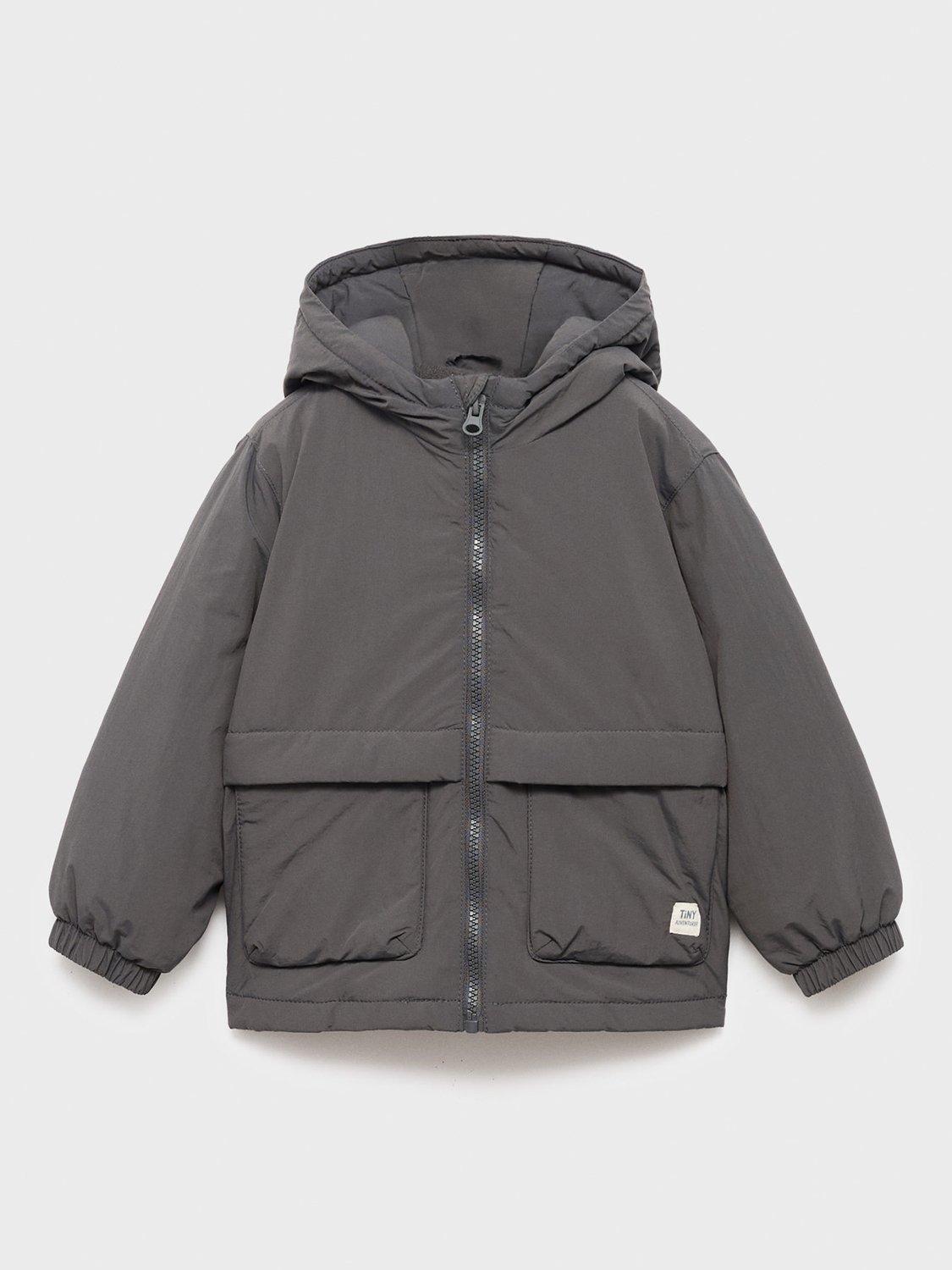 Mango Kids' Edu Hooded Quilted Coat