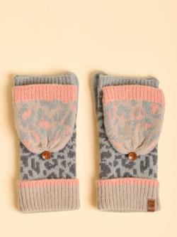 Brakeburn Animax Fingerless Gloves, Grey, Grey