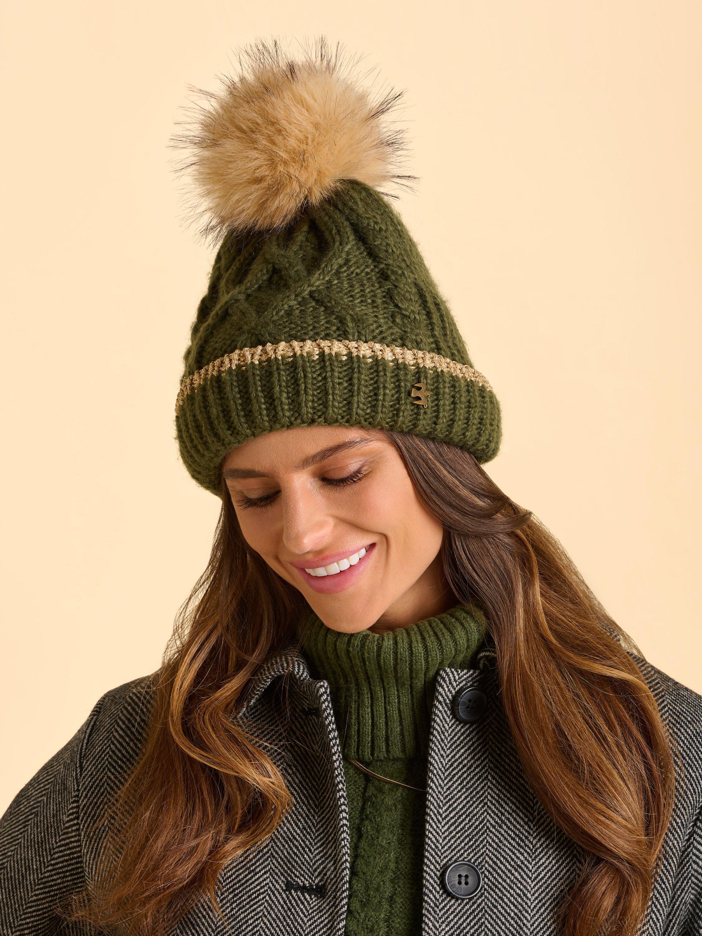 Product image 3 of 5, which shows Brakeburn Hearth Beanie, Green, One Size