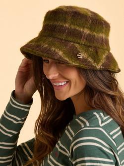 Brakeburn Frosted Fern Check Print Bucket Hat - view 2, Green