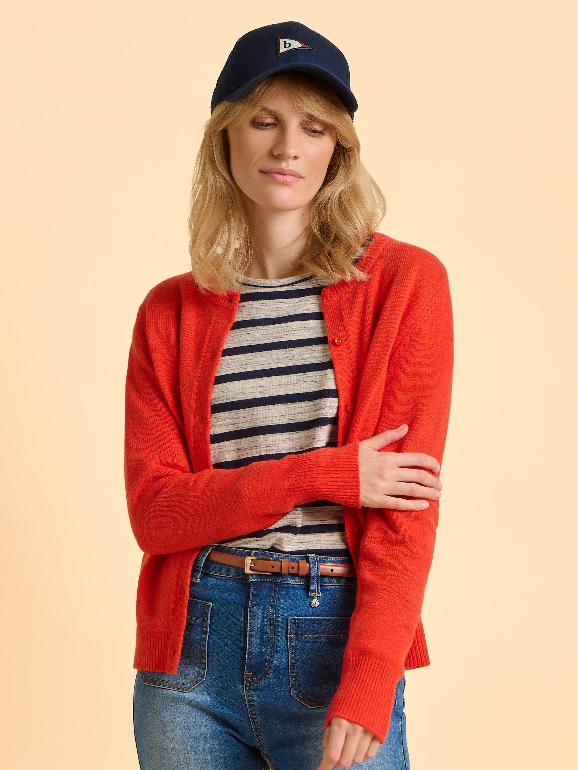 Product image 1 of 6, which shows Brakeburn Siren Cardigan, Red, 8