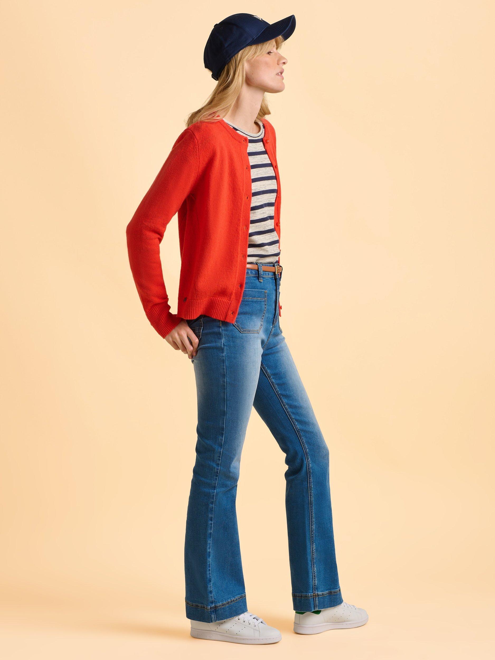 Product image 3 of 6, which shows Brakeburn Siren Cardigan, Red, 8