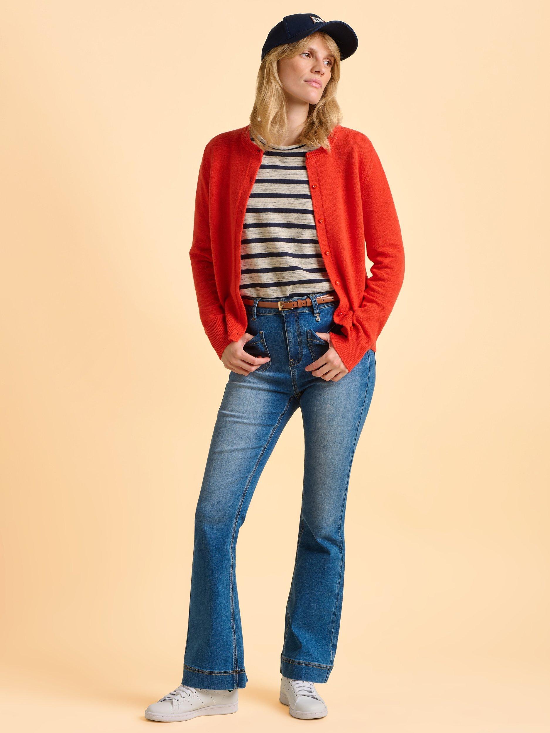 Product image 5 of 6, which shows Brakeburn Siren Cardigan, Red, 8