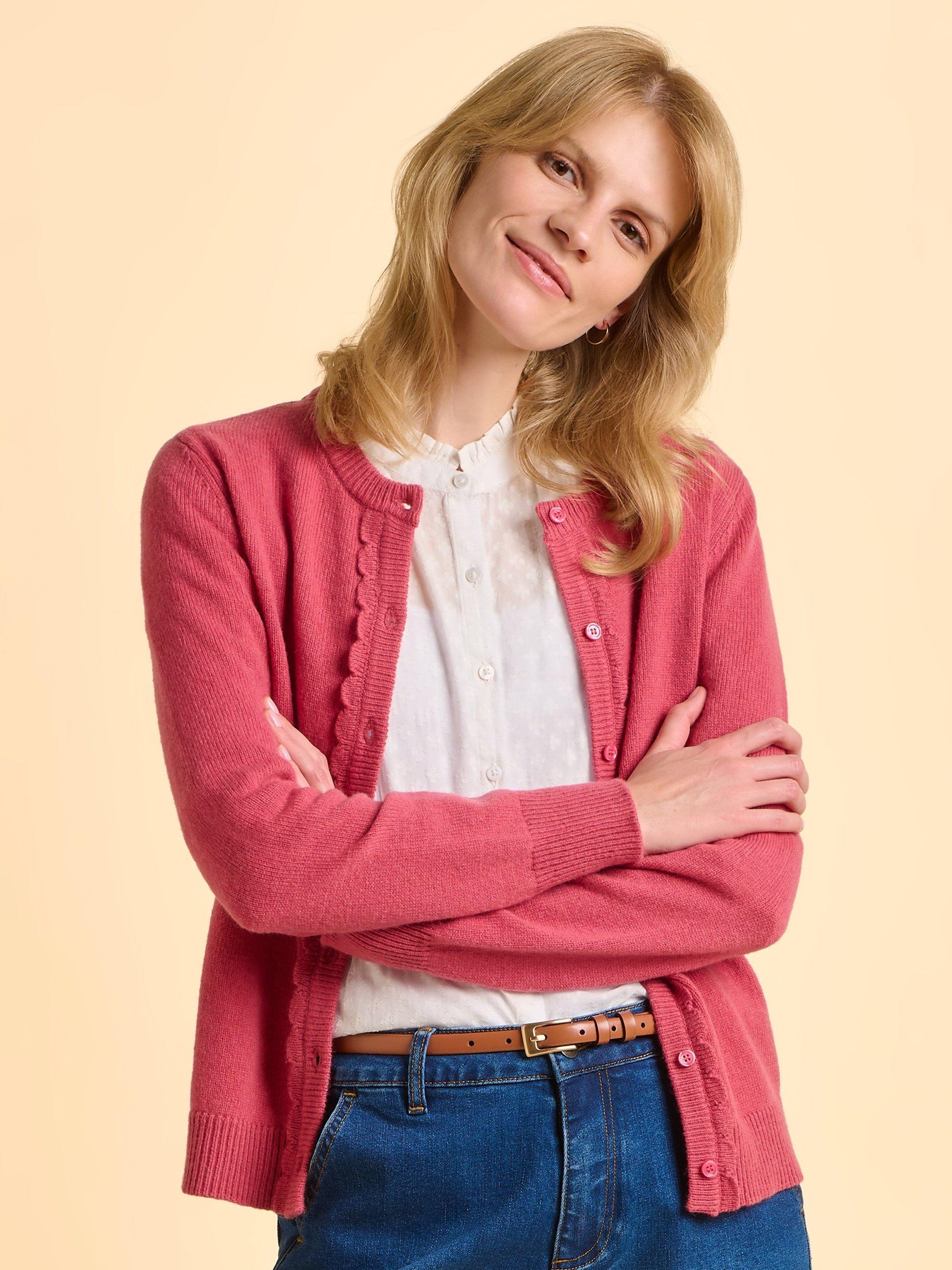 Product image 2 of 5, which shows Brakeburn Tempest Cardigan, Pink, 8