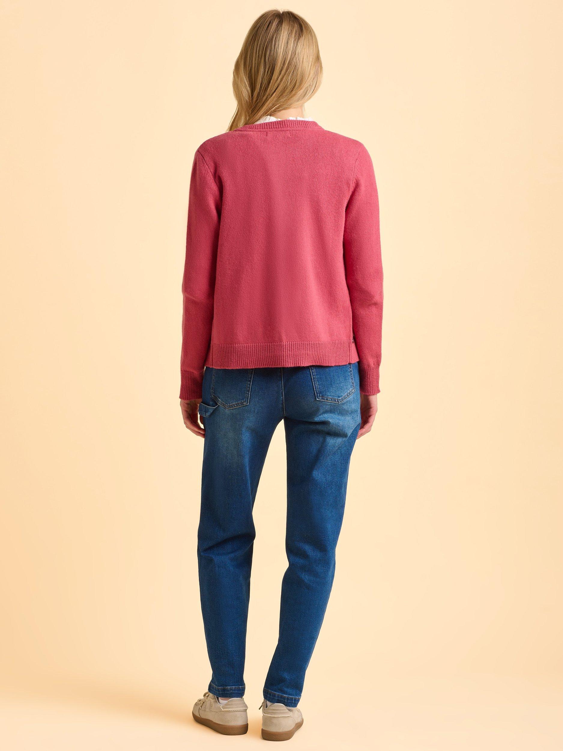 Product image 3 of 5, which shows Brakeburn Tempest Cardigan, Pink, 8