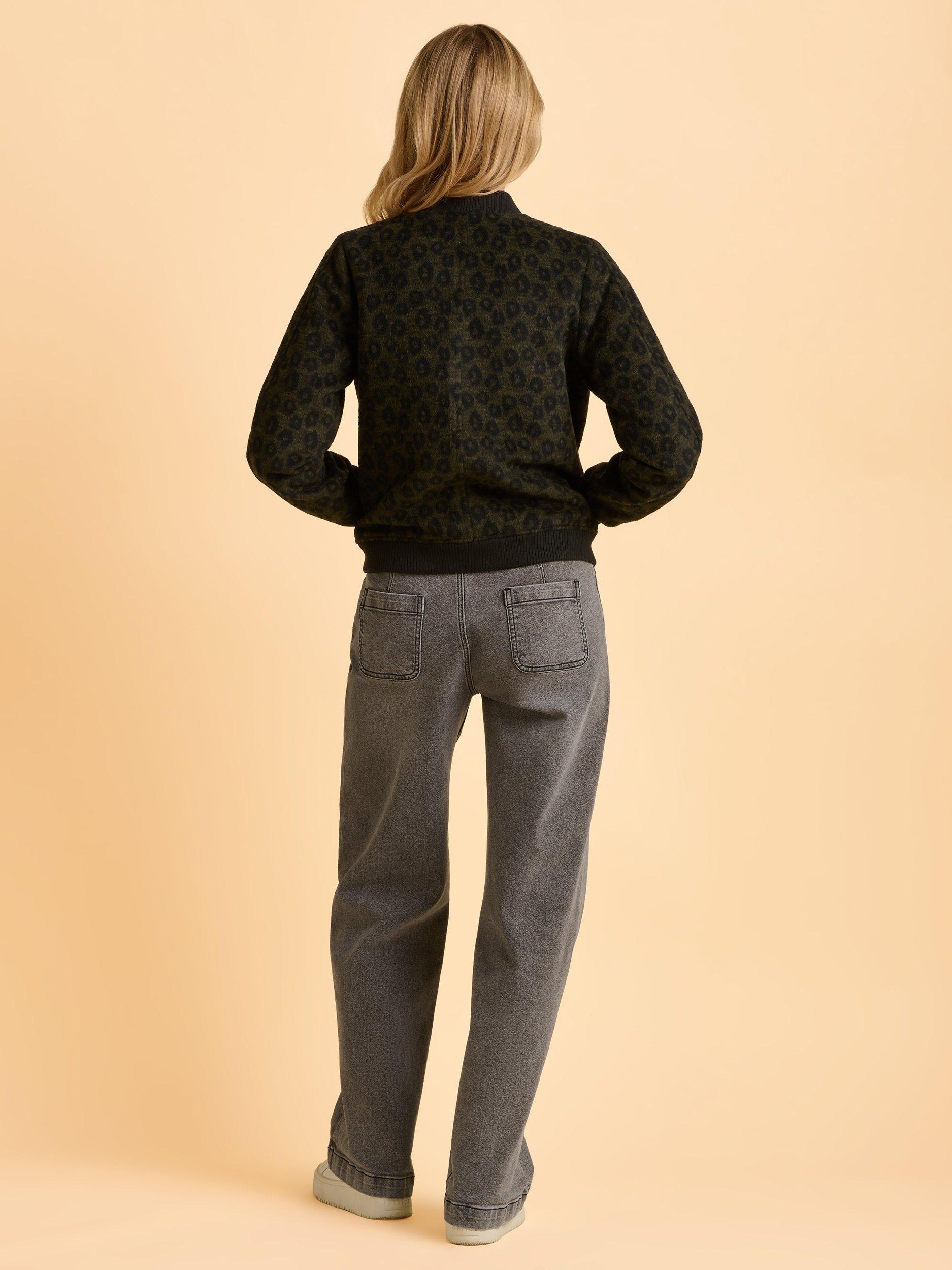 Product image 2 of 6, which shows Brakeburn Dawn Animal Print Jacket, Green, 8