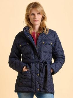 Brakeburn Flurry Long Sleeve Collar Quilted Jacket, Blue