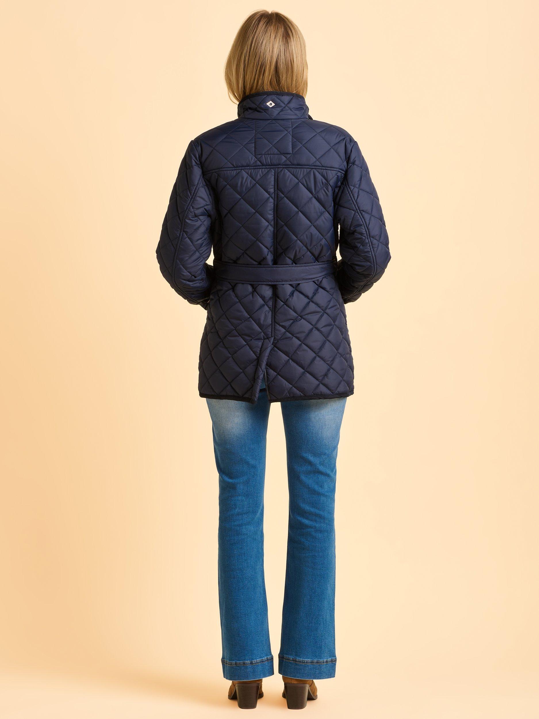Product image 3 of 7, which shows Brakeburn Flurry Long Sleeve Collar Quilted Jacket, Blue, 8