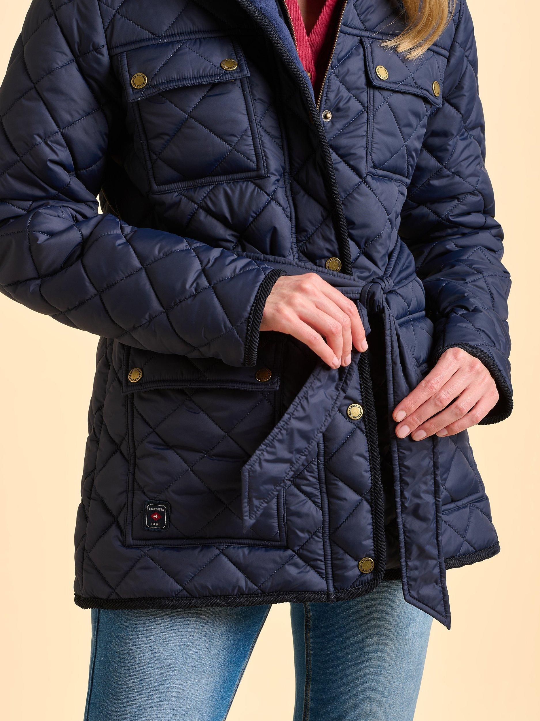 Product image 5 of 7, which shows Brakeburn Flurry Long Sleeve Collar Quilted Jacket, Blue, 8