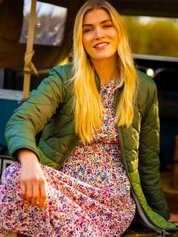 Brakeburn Larch Quilted Jacket, Green - view 2, Green