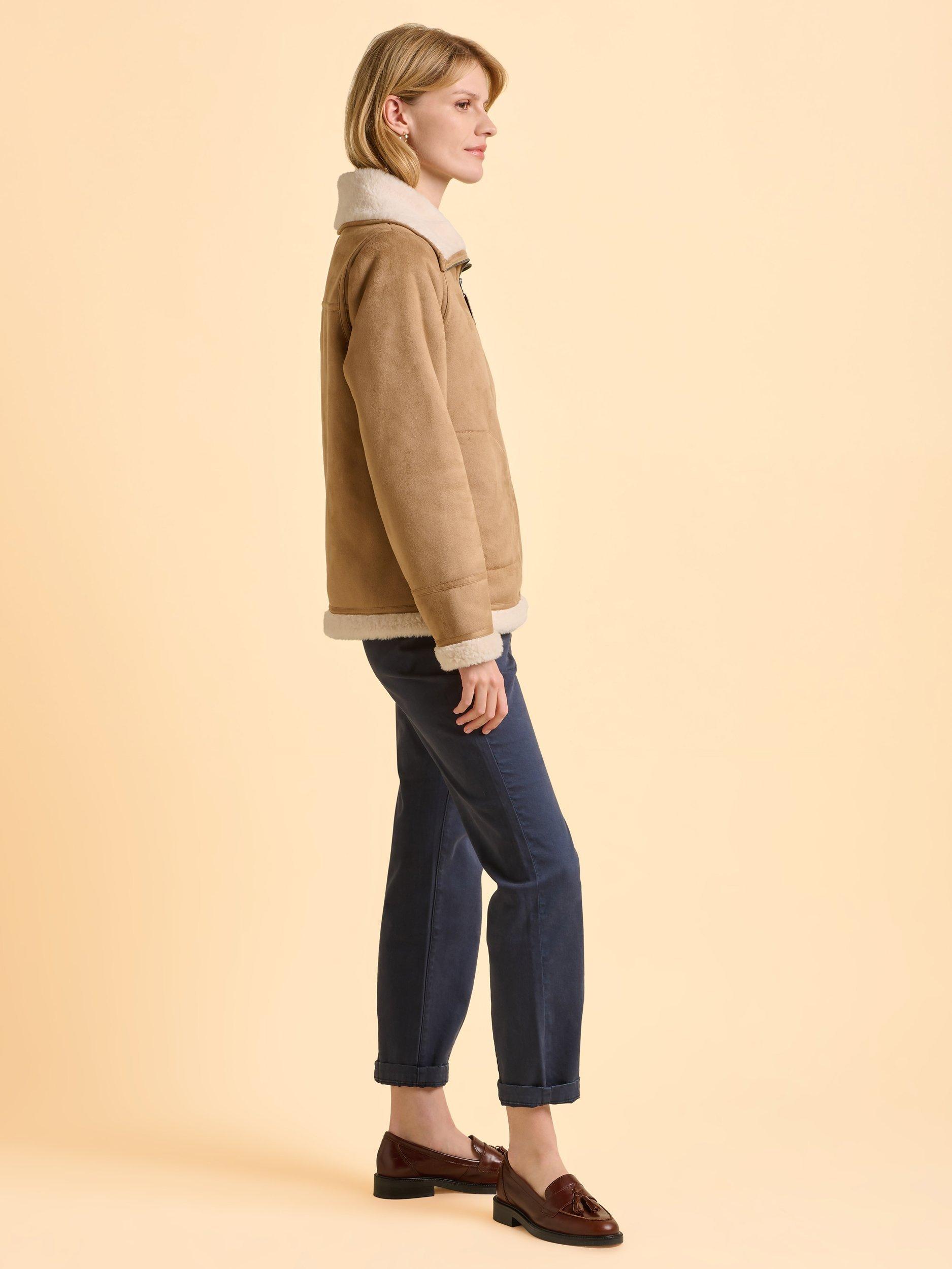 Product image 4 of 7, which shows Brakeburn Pine Long Sleeve Collar Jacket, Nude, 8