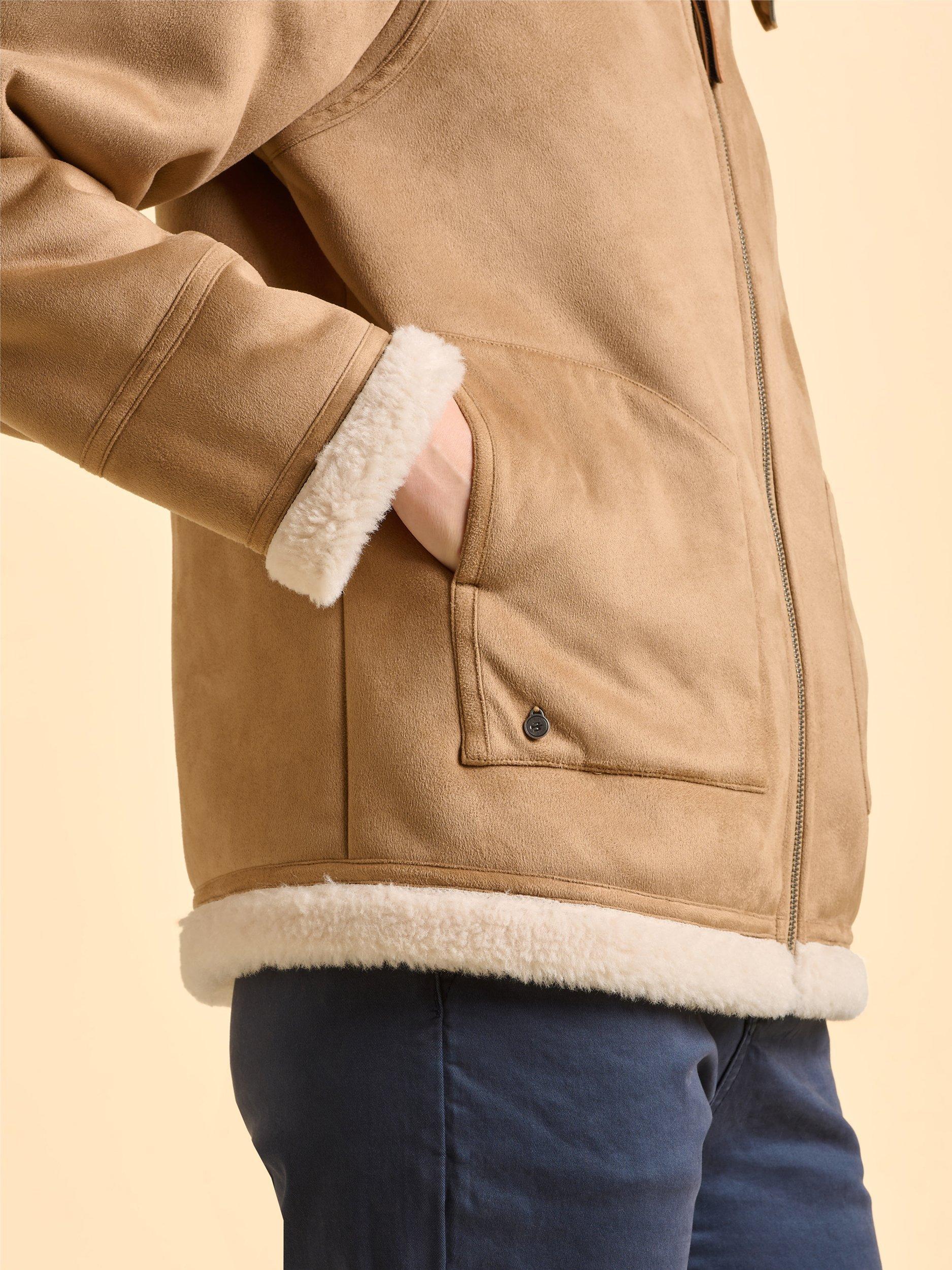 Product image 6 of 7, which shows Brakeburn Pine Long Sleeve Collar Jacket, Nude, 8