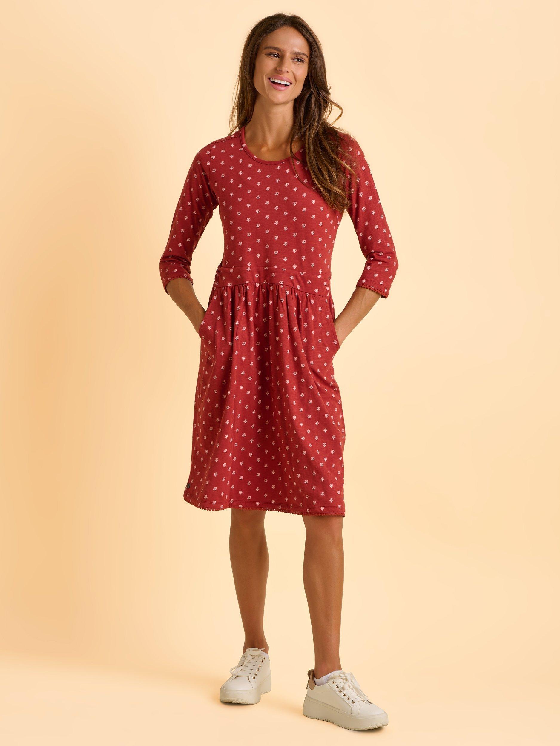 Product image 5 of 6, which shows Brakeburn Freya Dress, Red, 8