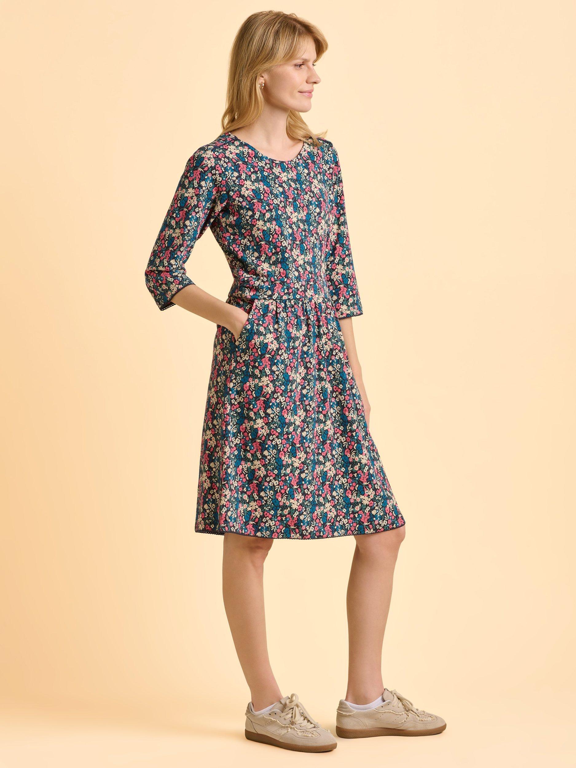 Product image 3 of 5, which shows Brakeburn Freya Dress, Navy, 8