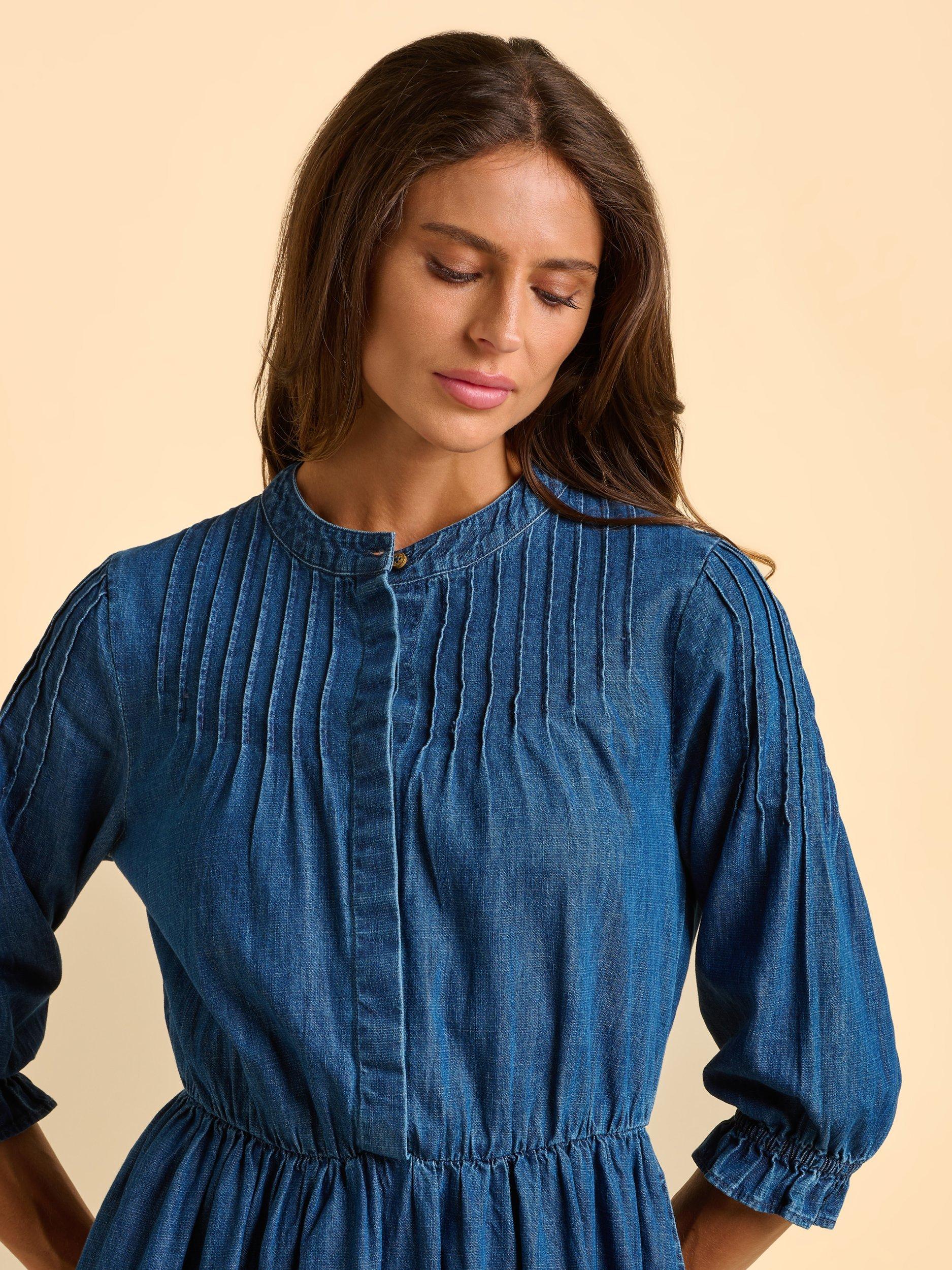 Product image 4 of 6, which shows Brakeburn Icylyn Denim Dress, Blue, 8