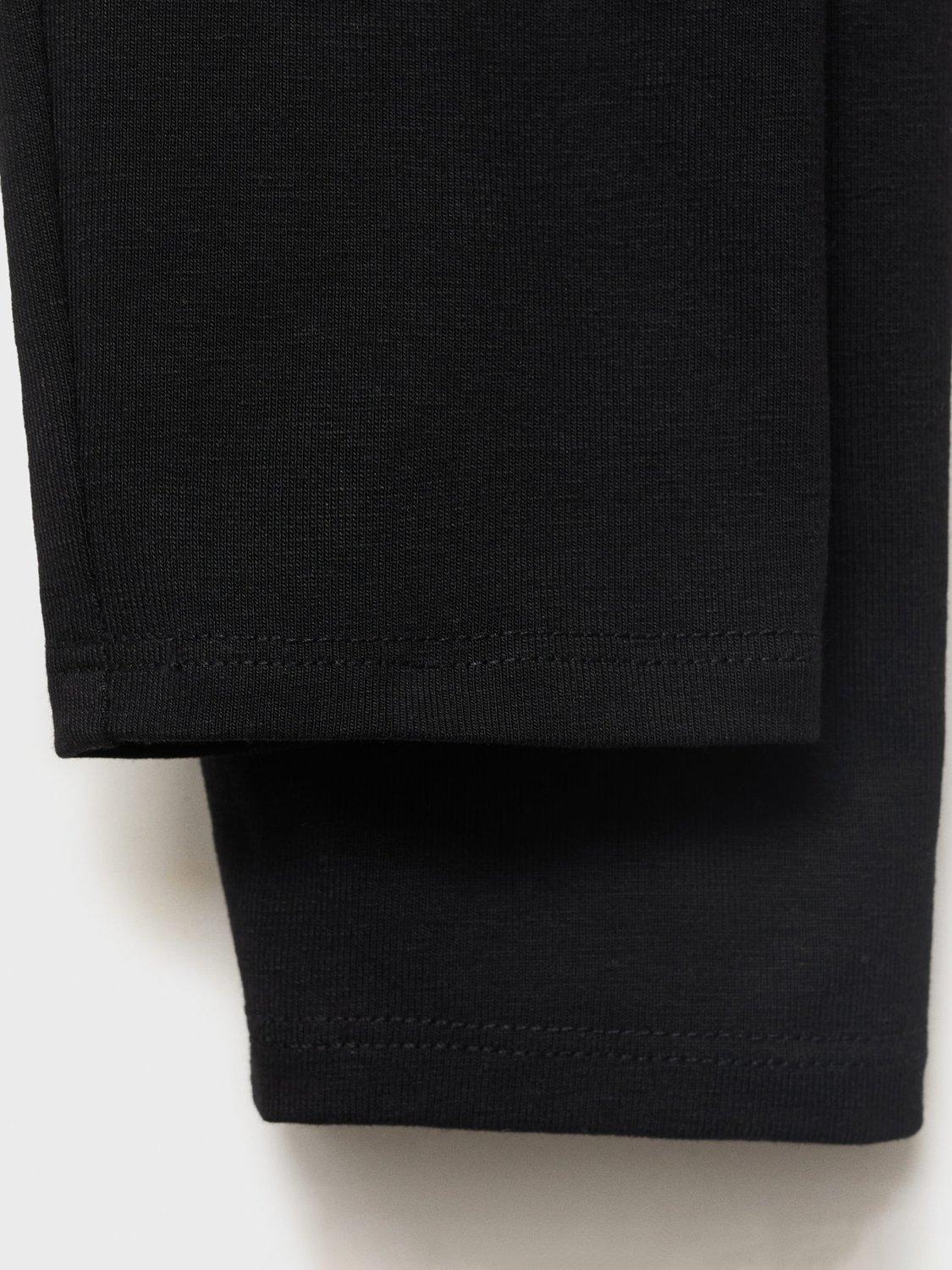 Product image 3 of 4, which shows Mango Kids' Elio Cotton Blend Leggings, Black, 11 years