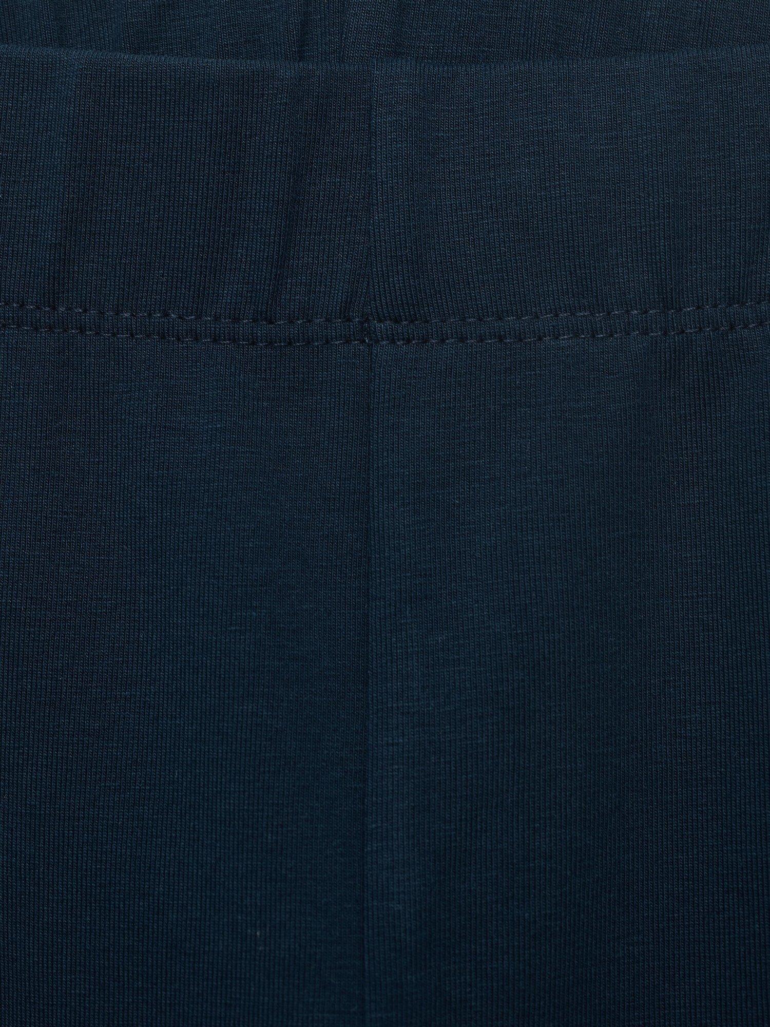 Product image 3 of 4, which shows Mango Kids' Elio Cotton Blend Leggings, Navy, 7 years