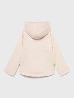 Mango Kids' Gala Hooded Raincoat - view 2, Light Beige