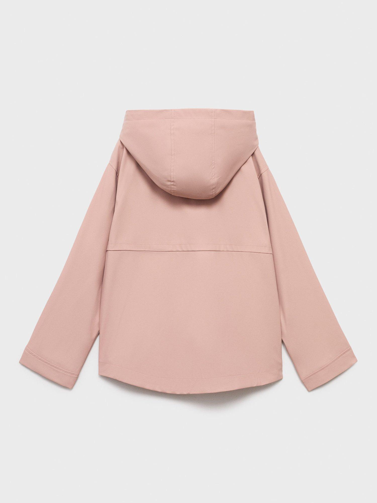 Product image 2 of 4, which shows Mango Kids' Gala Hooded Raincoat, Pink, 6 years