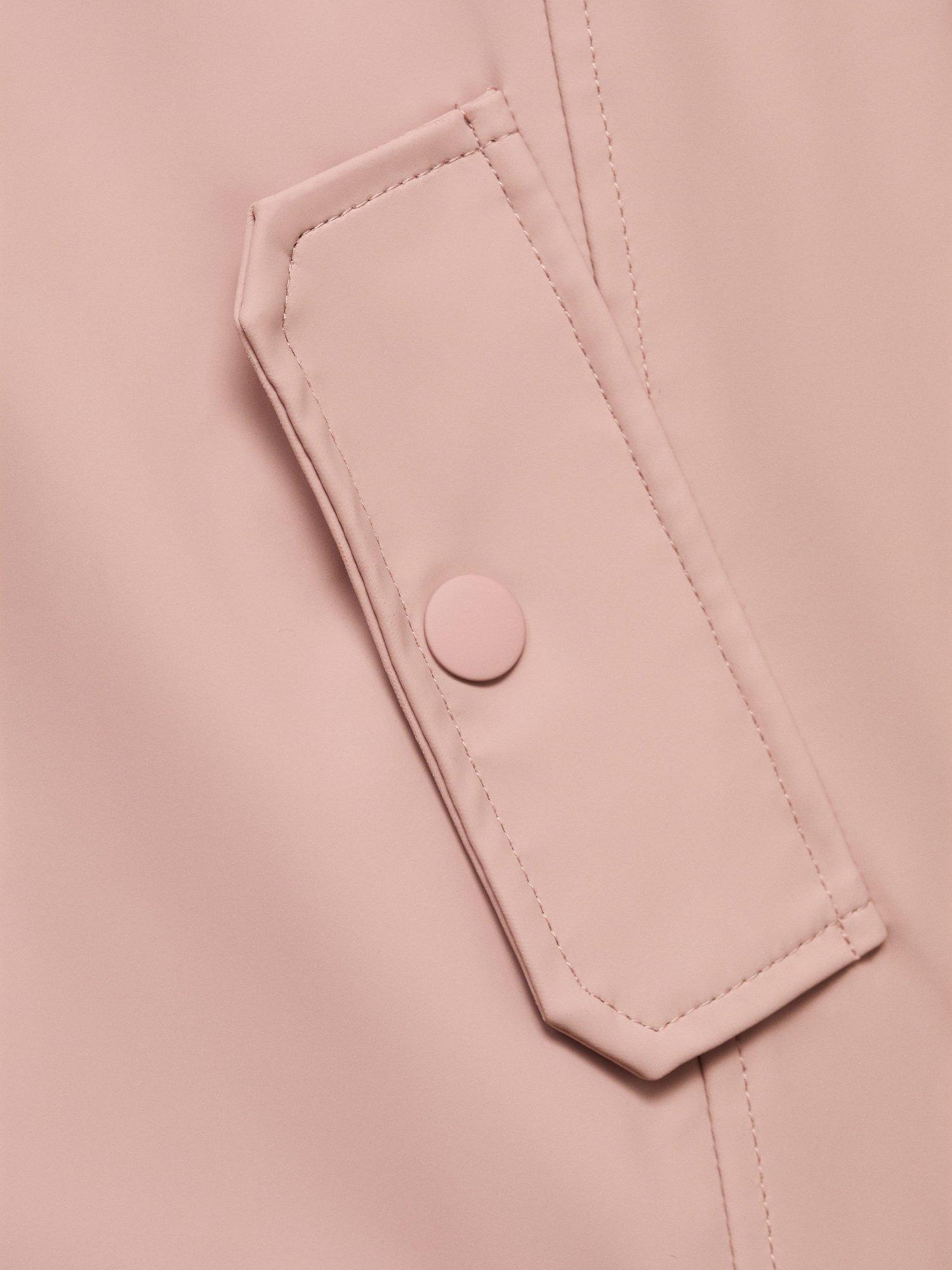 Product image 4 of 4, which shows Mango Kids' Gala Hooded Raincoat, Pink, 6 years