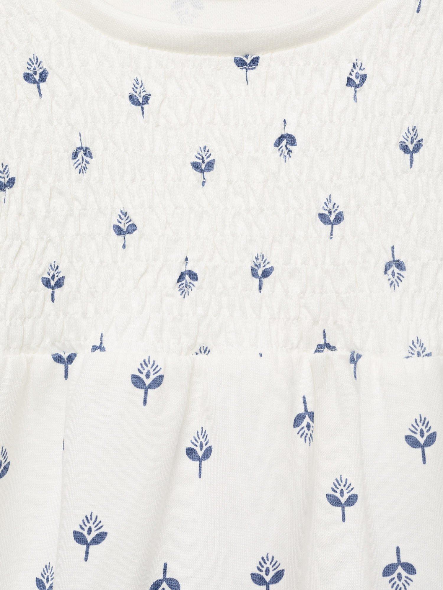 Product image 4 of 4, which shows Mango Kids' Blanqui Cotton Long Sleeved Pyjama Set, Natural White, 11-12 years