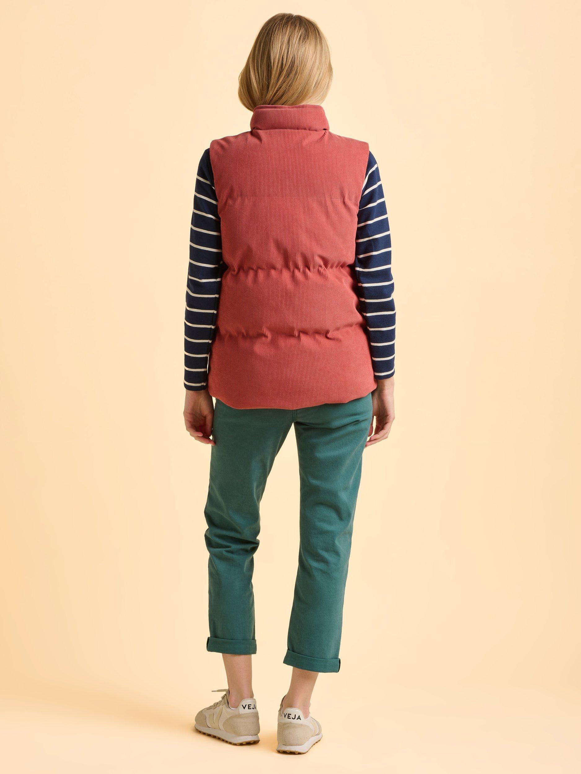 Product image 2 of 6, which shows Brakeburn Wilds High Neck Zip Gilet, Pink, 8