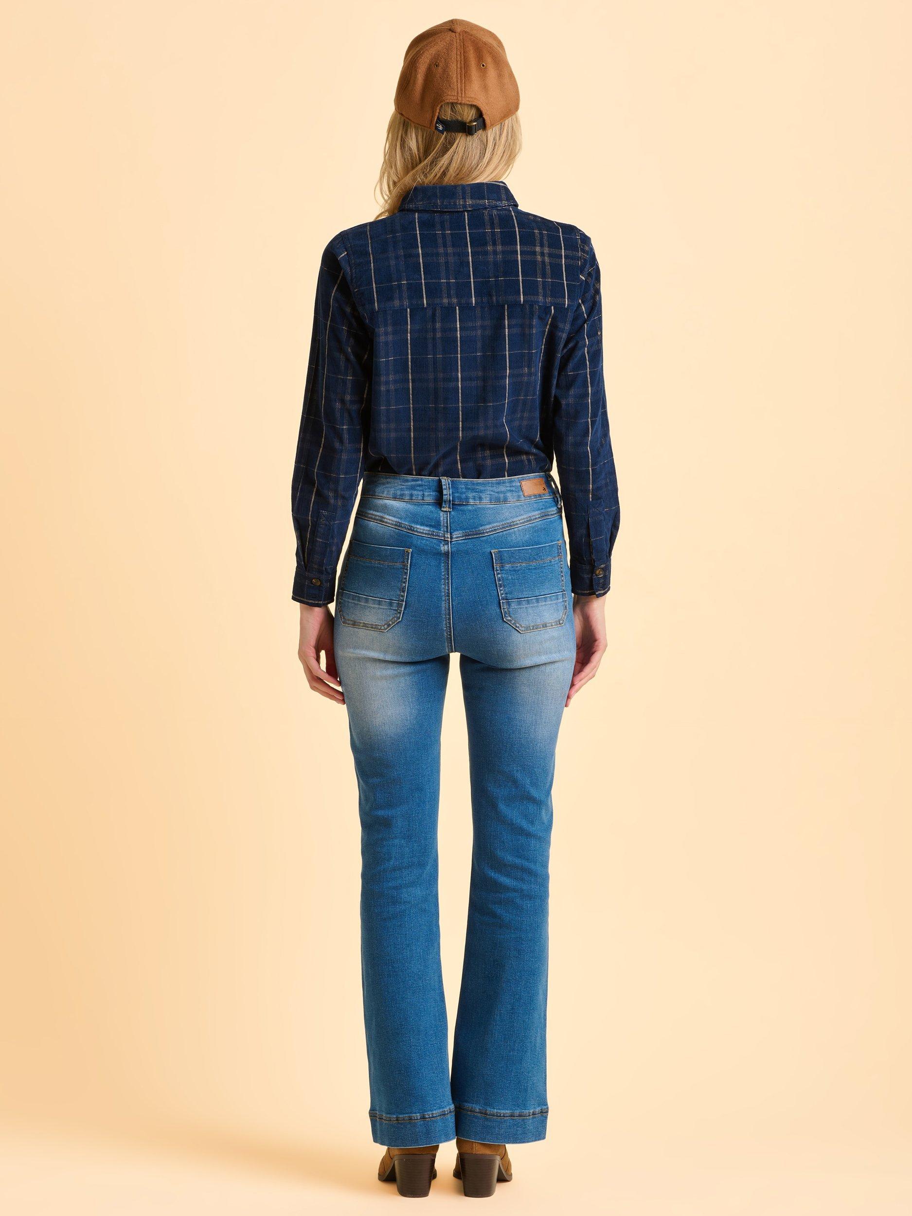 Product image 2 of 6, which shows Brakeburn Lumi Bootcut Jeans, Blue, 8