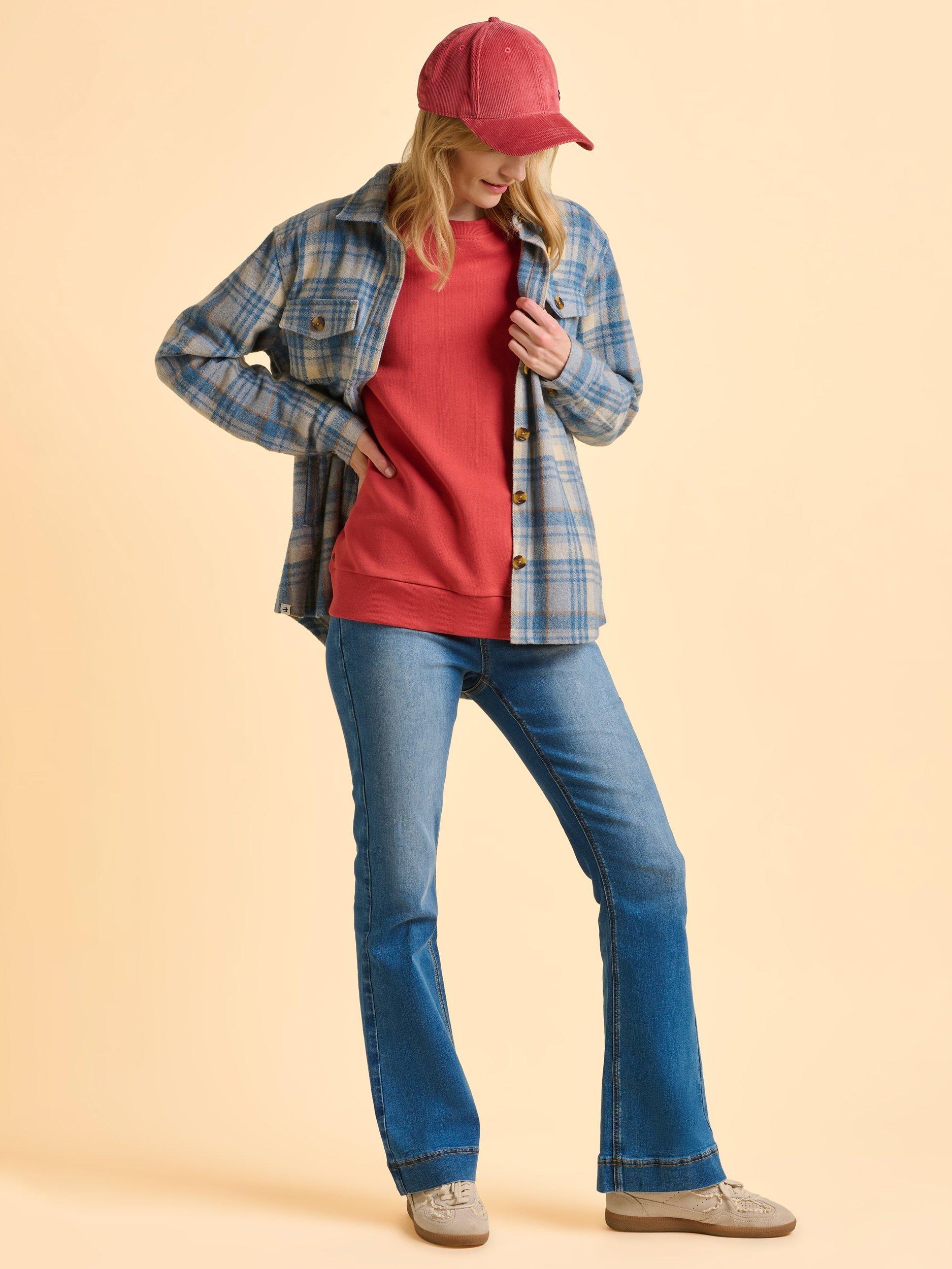 Product image 6 of 6, which shows Brakeburn Lumi Bootcut Jeans, Blue, 8