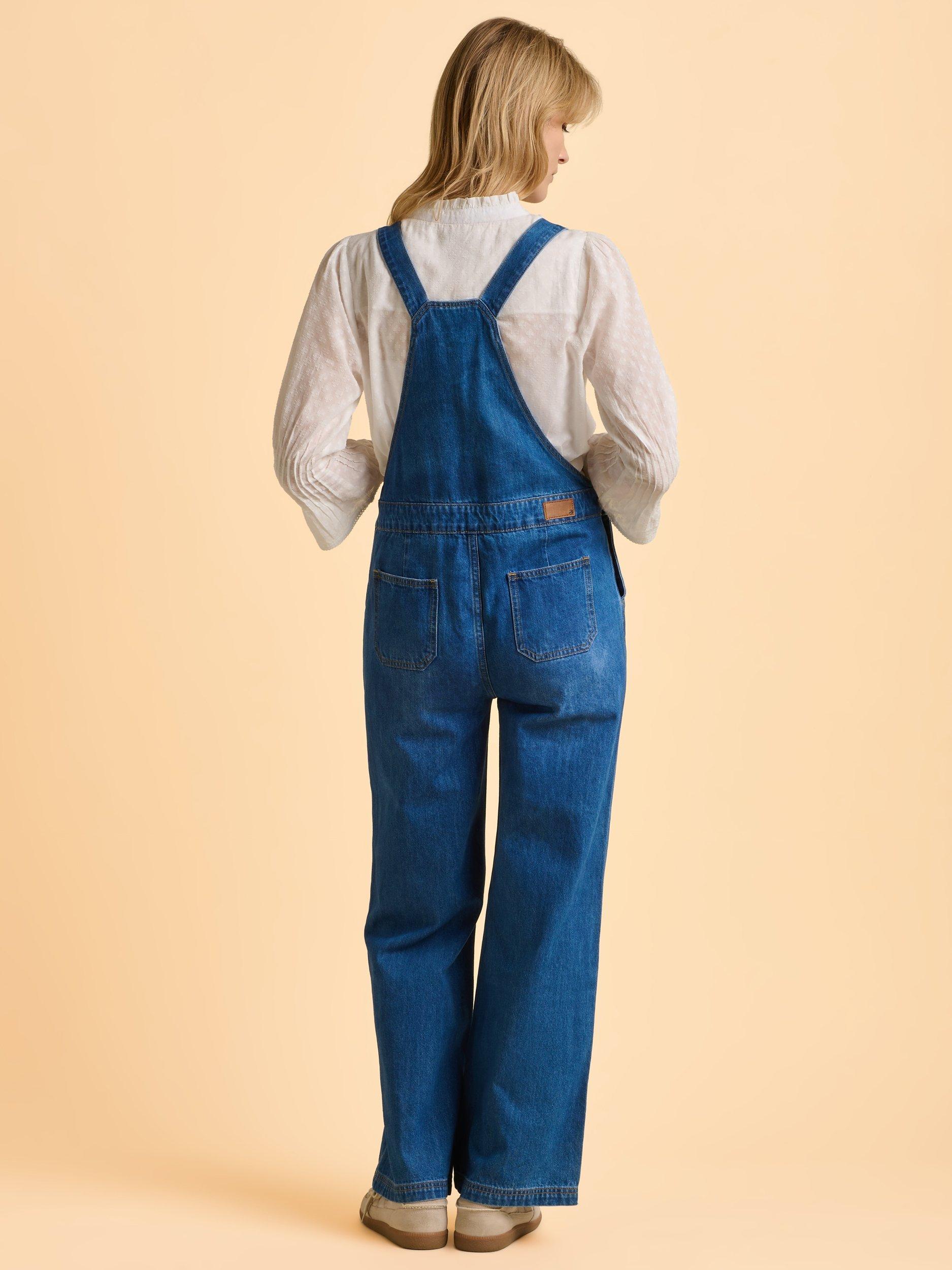 Product image 2 of 7, which shows Brakeburn Leia Denim Dungarees, Blue, 8