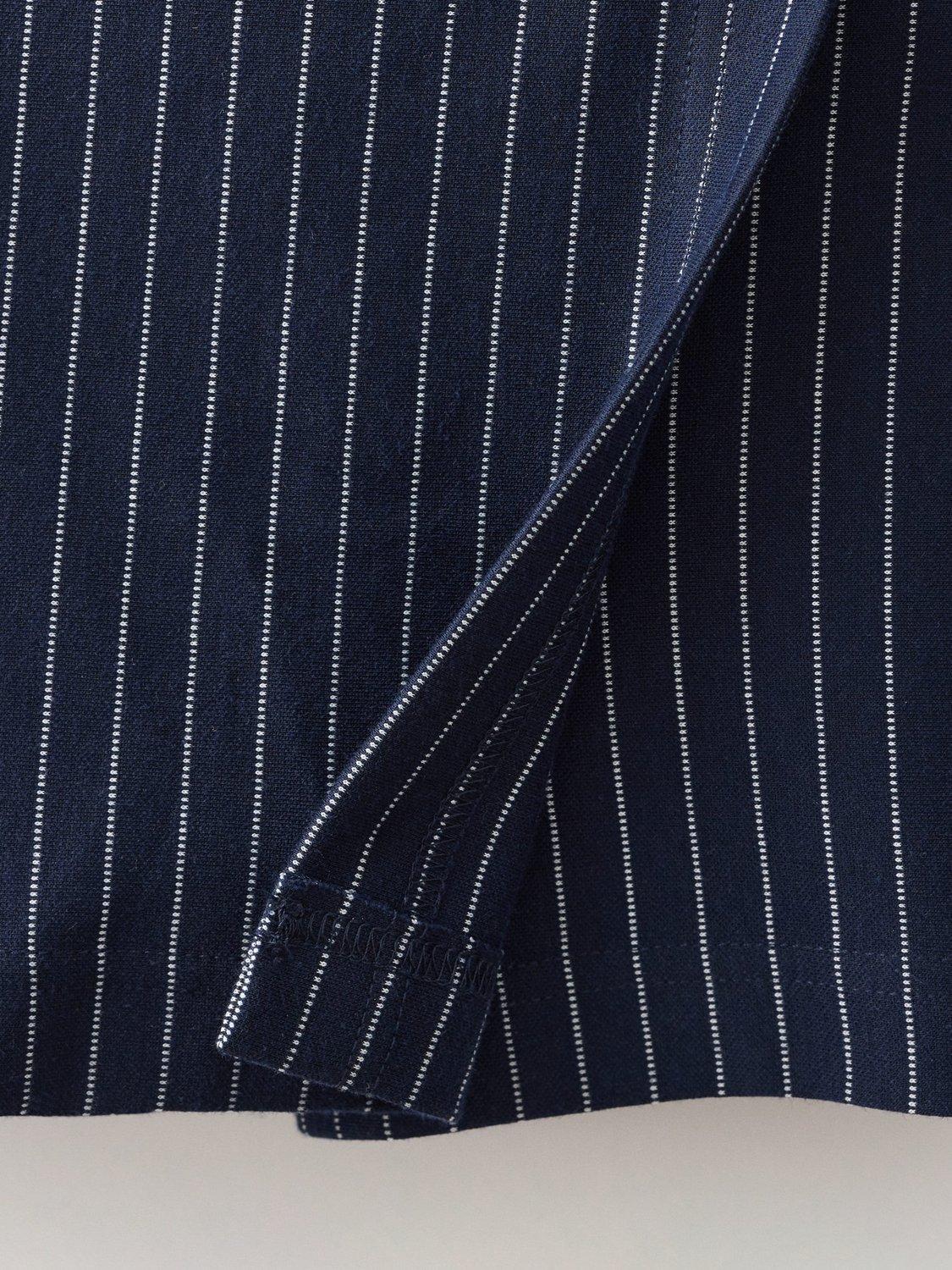 Product image 4 of 4, which shows Mango Kids' Diplom Skort, Navy, 5-6 years