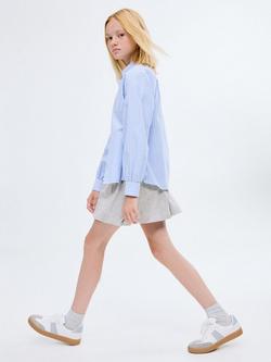 Mango Kids' Globo Cotton Blend Puffed Skirt, Pastel Grey - view 2, Pastel Grey