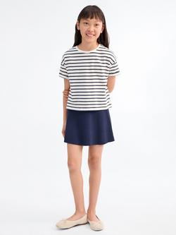 Mango Kids' Rita Striped T-Shirt, White/Multi, White/Multi