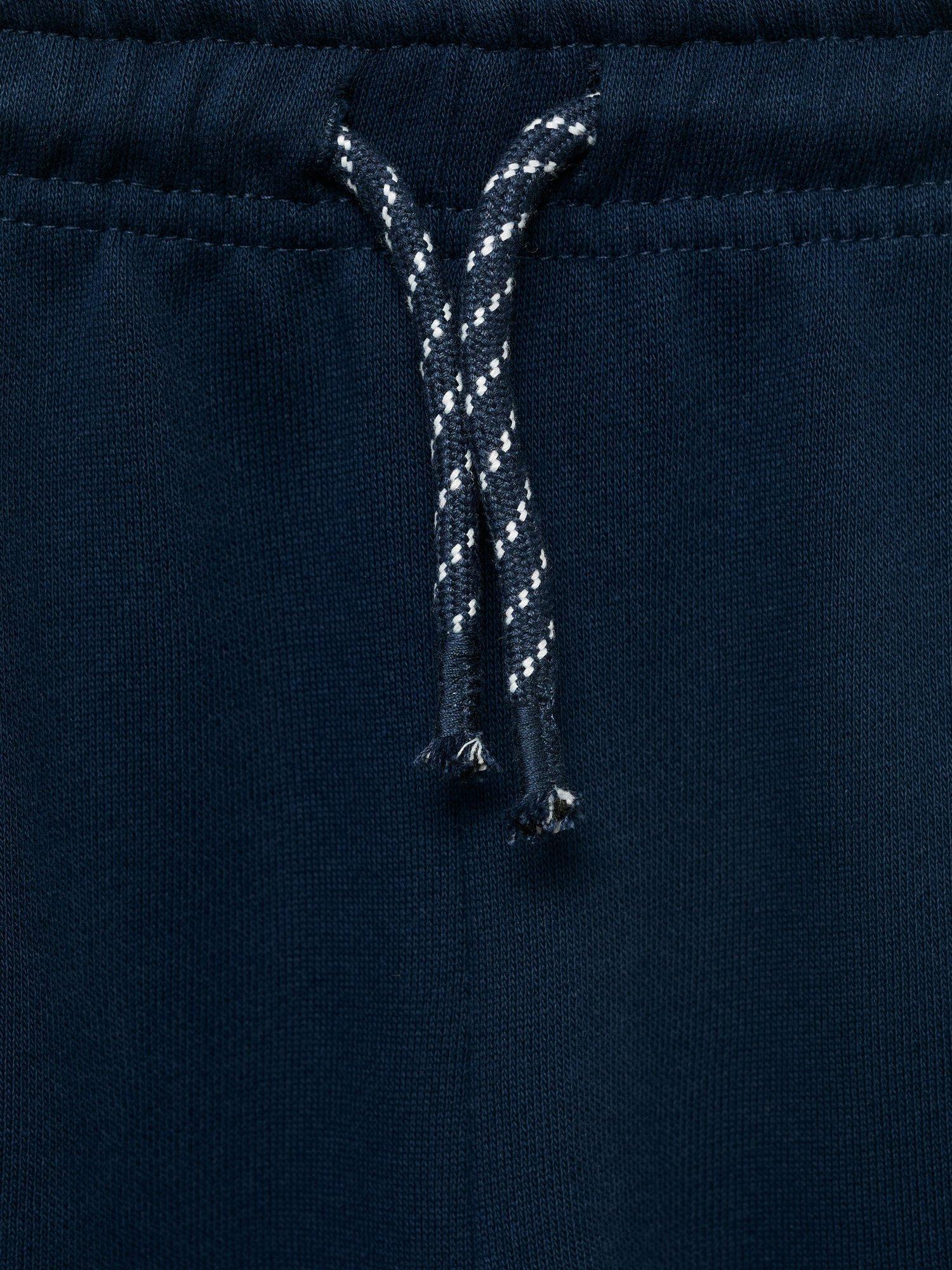 Product image 7 of 7, which shows Mango Kids' Lucy Cotton Drawstring Trousers, Navy, 10 years