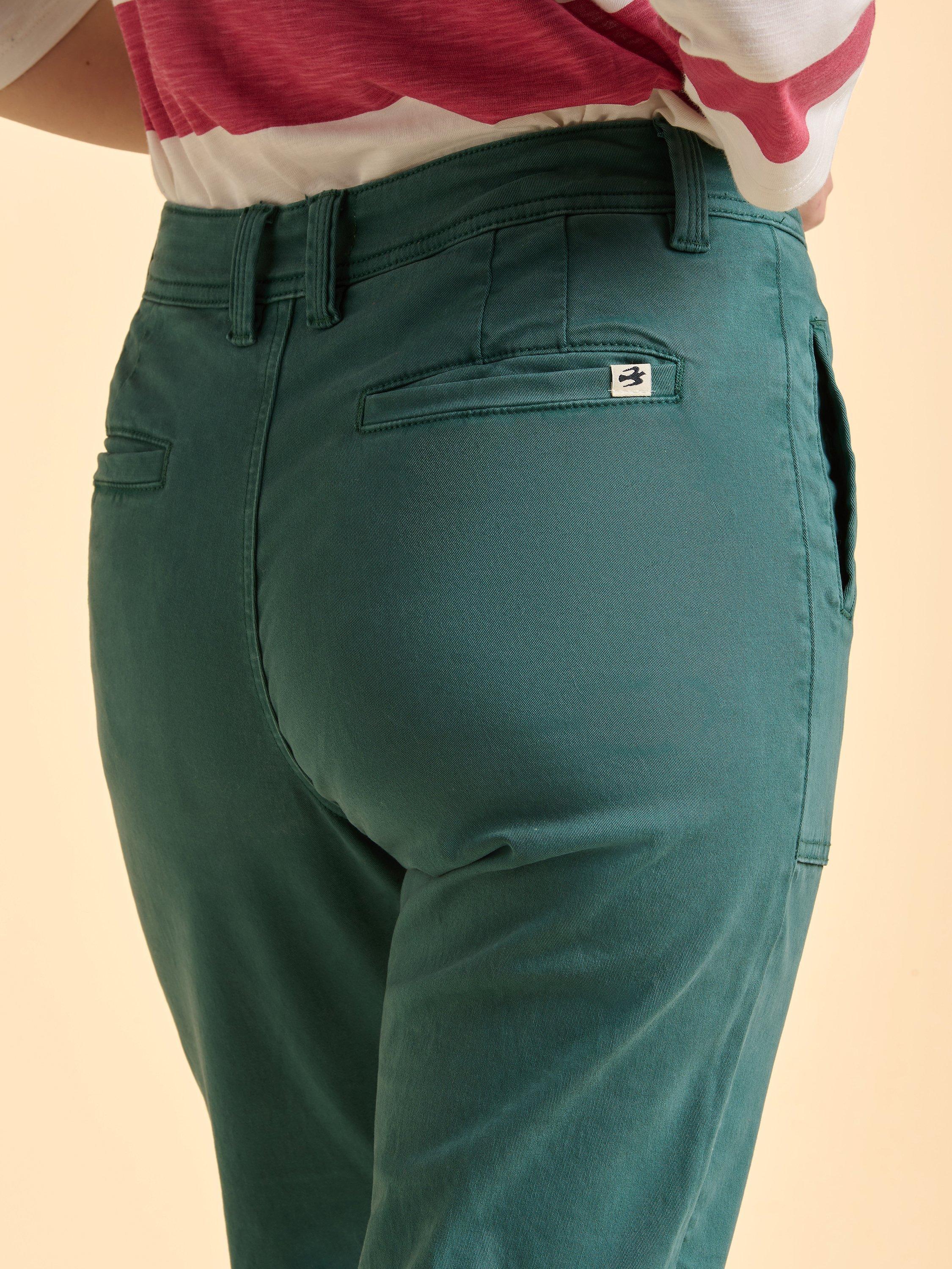 Product image 4 of 6, which shows Brakeburn Blake Turn Up Trousers, Blue, 8
