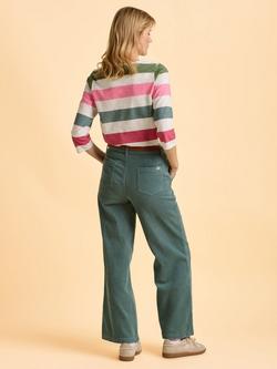 Brakeburn Wilder Mid Rise Cotton Corduroy Trousers - view 2, Blue