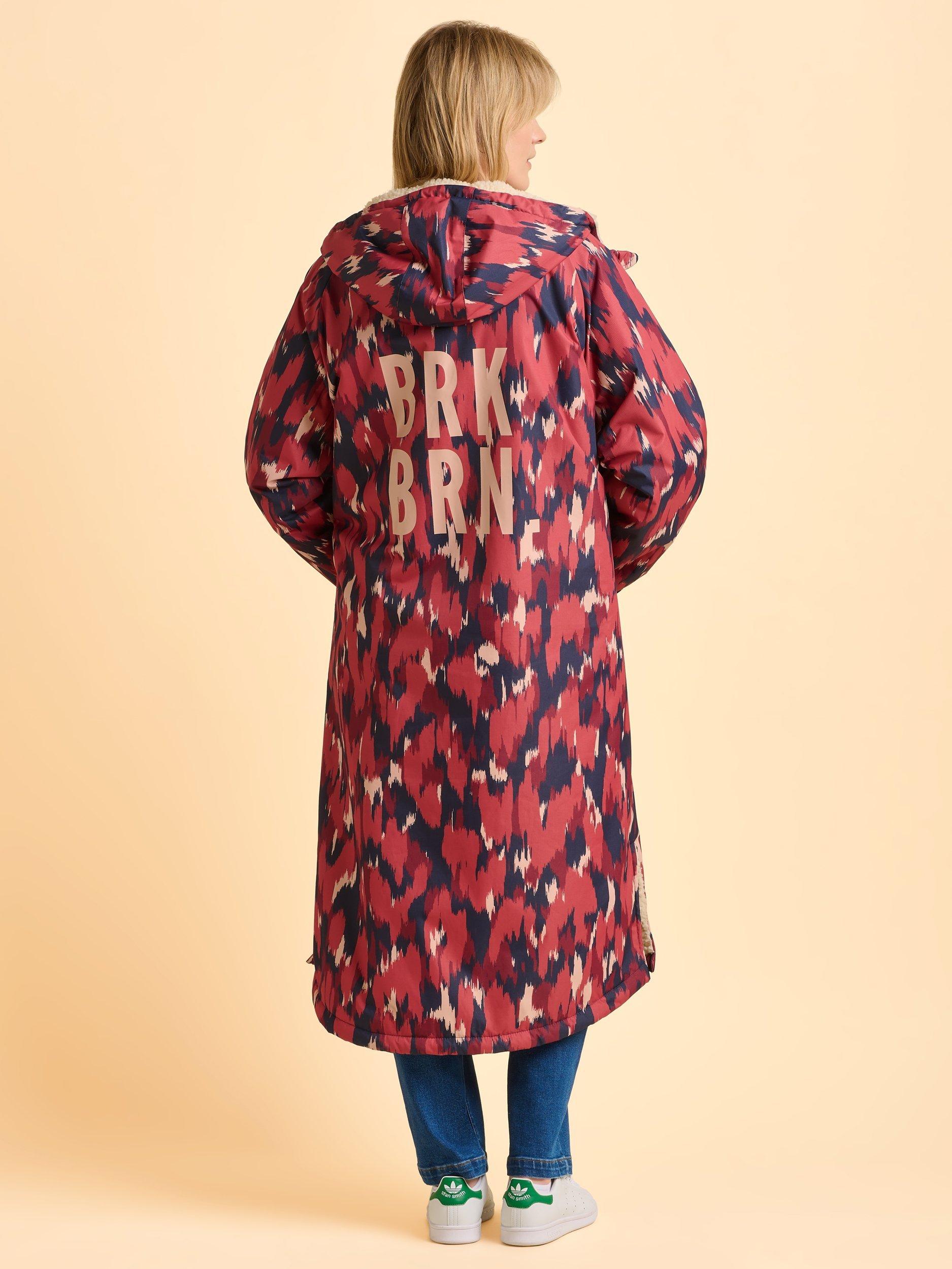 Product image 2 of 5, which shows Brakeburn Almer Abstract Chinook Coat, Pink/Multi, S-M