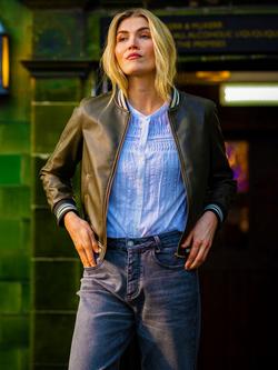 Brakeburn Angelica Textured Long Sleeve Buttoned Blouse - view 2, White