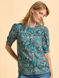 Brakeburn Brody Paisley Top, Blue