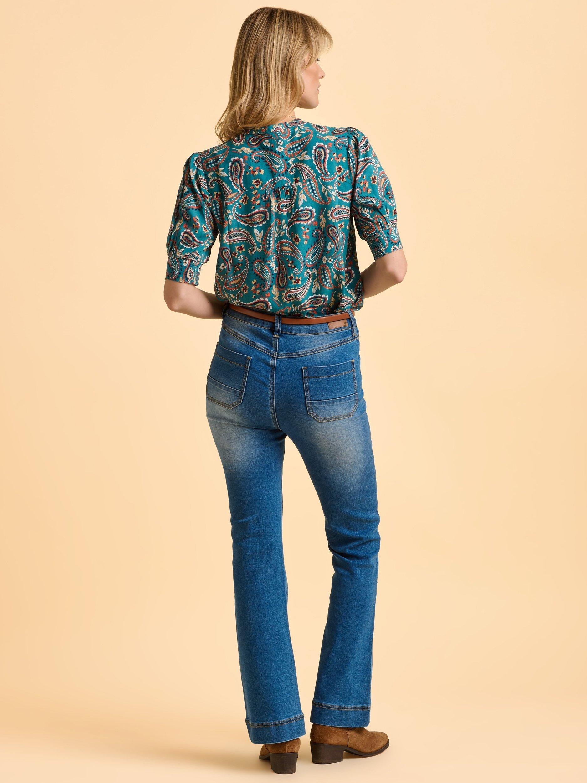 Product image 2 of 6, which shows Brakeburn Brody Paisley Top, Blue, 8