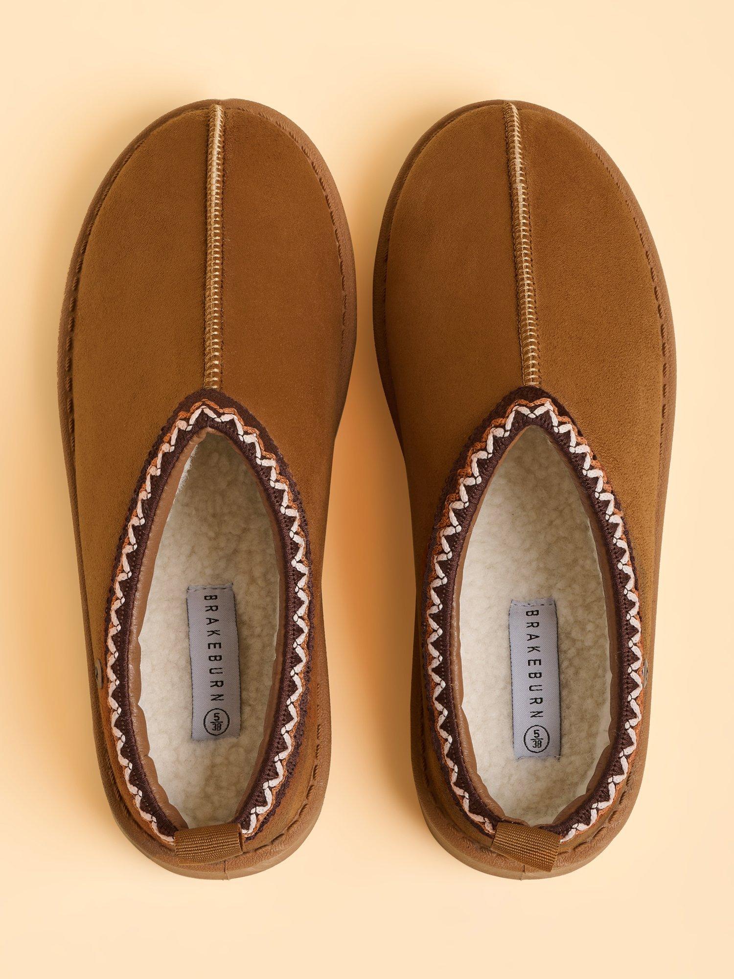 Product image 3 of 4, which shows Brakeburn Frosty Low Boot Morning Slipper, Brown, 3