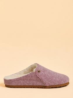 Brakeburn Twilight Herringbone Slippers, Red, Red