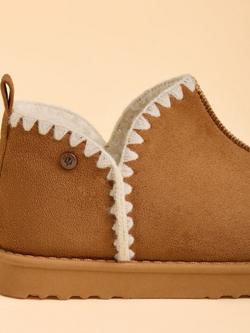 Brakeburn Ember Boot Slippers, Brown - view 2, Brown