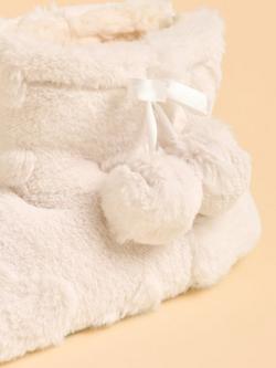 Brakeburn Cedar Strolls Pom Pom Tassel Slipper Boots - view 2, Cream