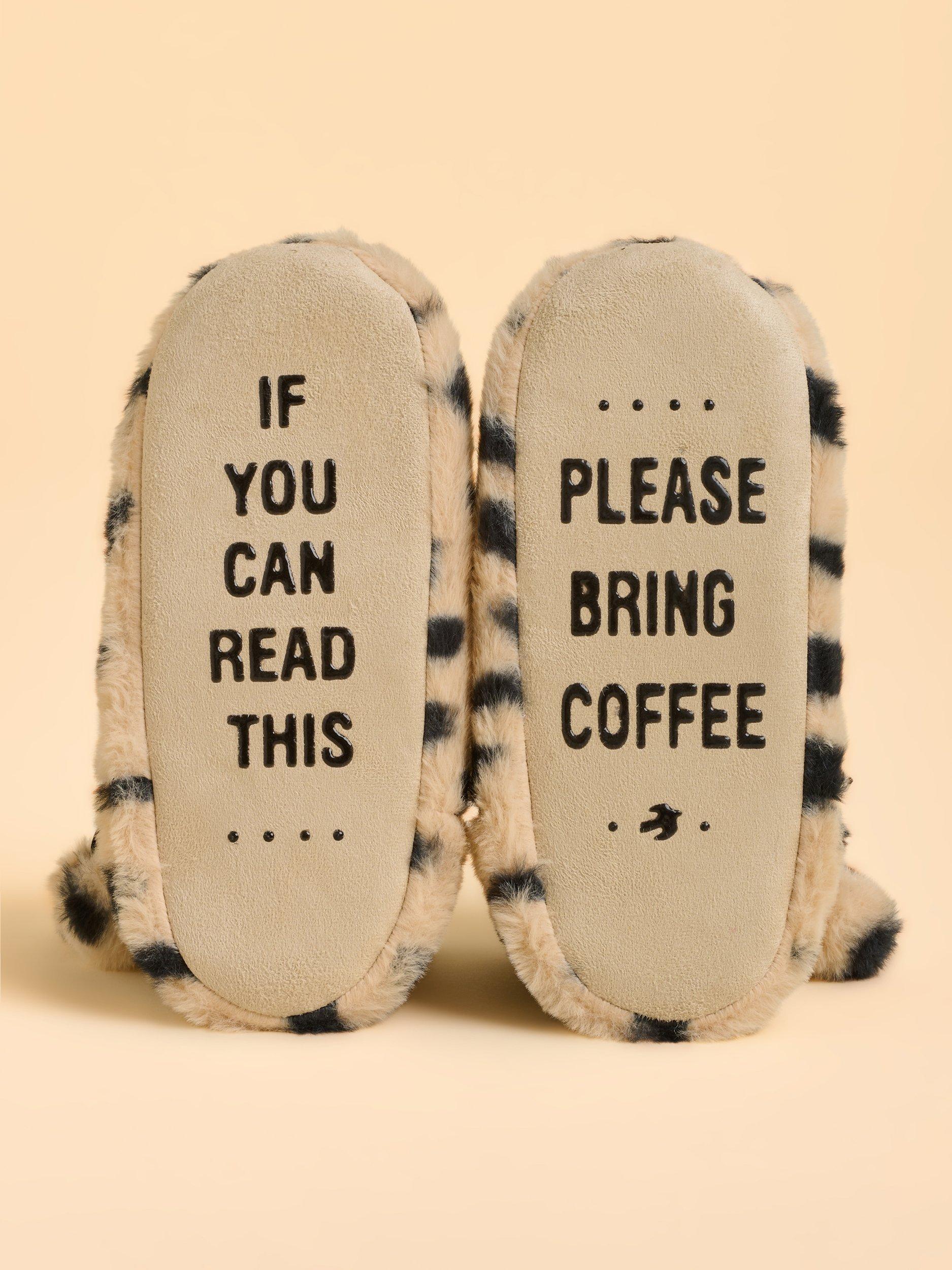 Product image 3 of 6, which shows Brakeburn Snowdrift Boot Slippers, Cream, S