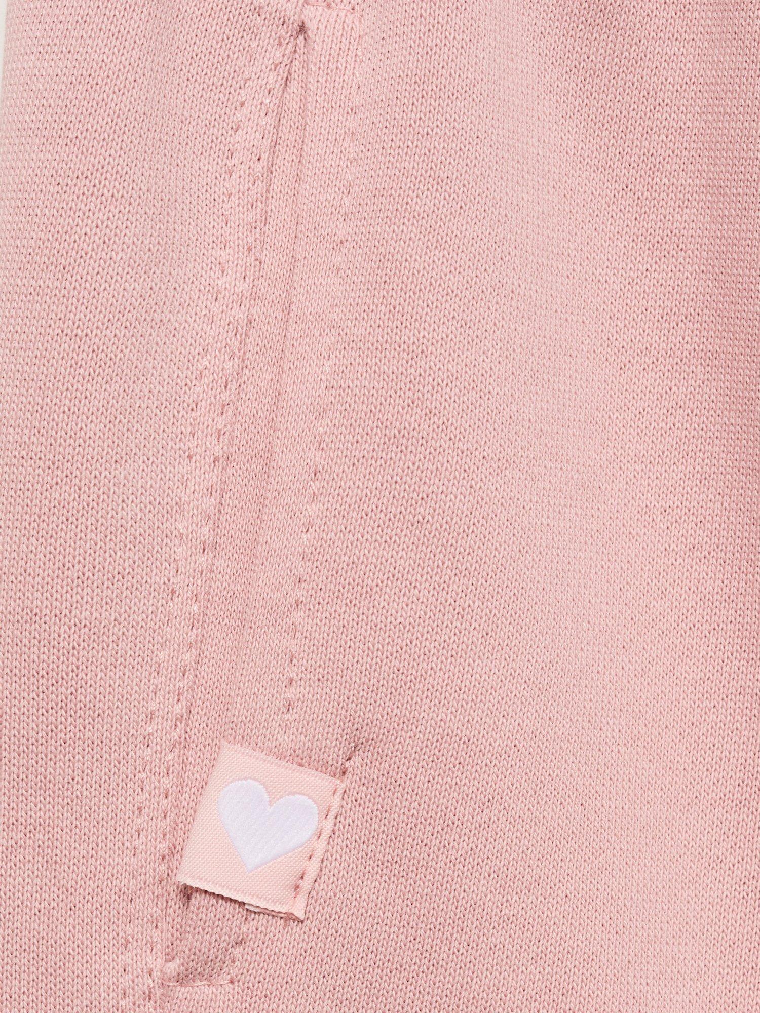 Product image 4 of 4, which shows Mango Kids' Lucy Cotton Drawstring Trousers, Pink, 7 years
