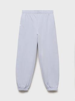 Mango Kids' Cotton Joggers, Lt-Pastel Blue, Lt-pastel Blue