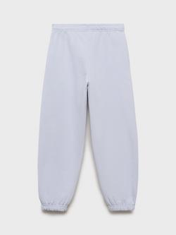 Mango Kids' Cotton Joggers, Lt-Pastel Blue - view 2, Lt-pastel Blue